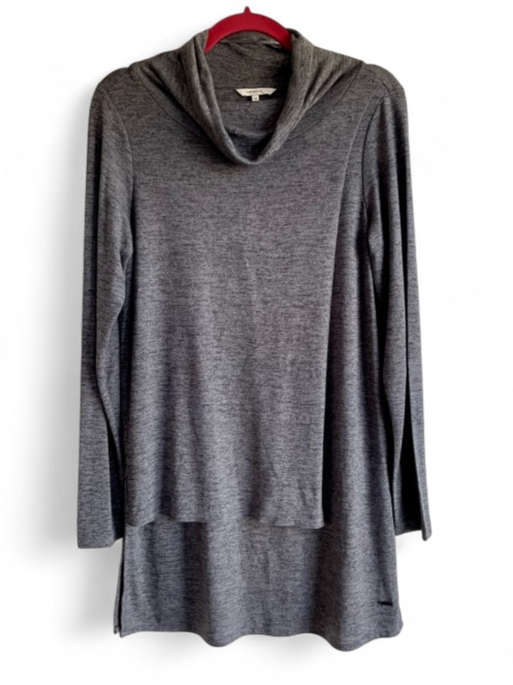 Sandwich Women's Charcoal Grey Turtleneck Knit Tunic Size M